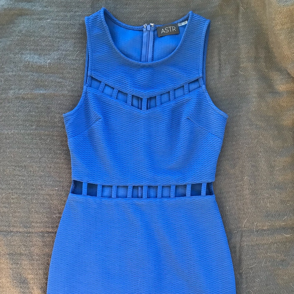 ASTR the Label Blue Cutout Dress Size Small